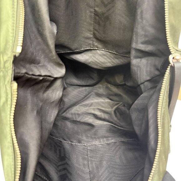 Rebecca Minkoff Totebag Olive Green Satin Overnighter Carryon - Picture 5 of 16